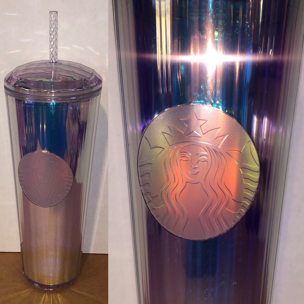 Silver Kaleidoscope Starbucks Tumbler